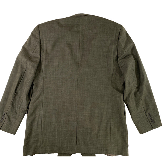 HART SCHAFFNER MARX Made in USA Subtle Plaid Suit in Everyday Brown Size 44 R - Picture 4 of 15